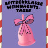 einhorn Menstruationstasse mit Schleife