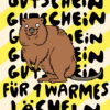 einhorn Gutschein mit illustrierten Quokka